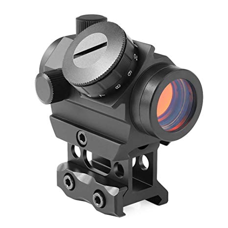 Feyachi Red Dot Sight 4 MOA Micro Red Dot Gun Sight Rifle Scope with 1 inch Riser Mount