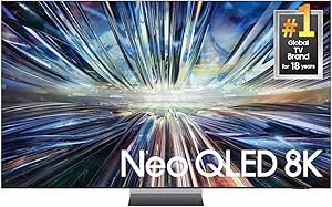 SAMSUNG 75-Inch Class QLED 8K QN900D Series Neo Quantum HDR Smart TV w/Dolby Atmos, Object Tracking Sound Pro, Infinity Edge, AI Motion Enhancer Pro, Alexa Built-in (QN75QN900D, 2024 Model)