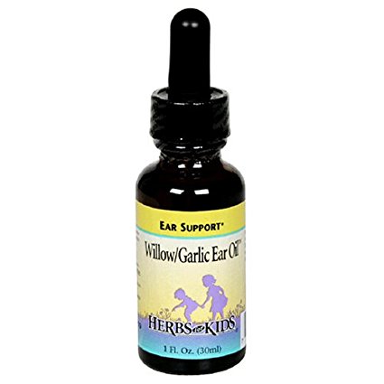Herbs for Kids Willow/Garlic Ear Oil, Ear Support, 1 Fluid Ounces (30 ml)