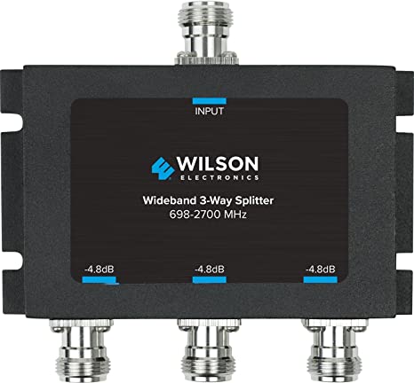Wilson Electronics -4.8 dB 3-Way Splitter, N-Female (50 Ohm)