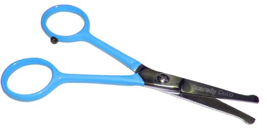TINY TRIM ball tipped small pet grooming scissor 45 inch 45 EAR NOSE FACE PAW