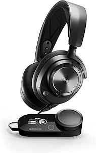 SteelSeries Arctis Nova Pro Casque de Jeu Multi-systèmes - Pilotes Hi-FI Haut de Gamme - Audio Haute résolution - Audio Spatial à 360° - GameDAC Gen 2 - ESS Sabre Quad-DAC - Micro ClearCast Gen 2 -