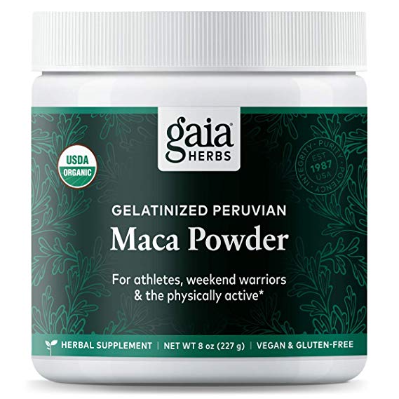 Gelatinized Maca Powder, 8 oz (227 g) - Gaia Herbs - UK Seller