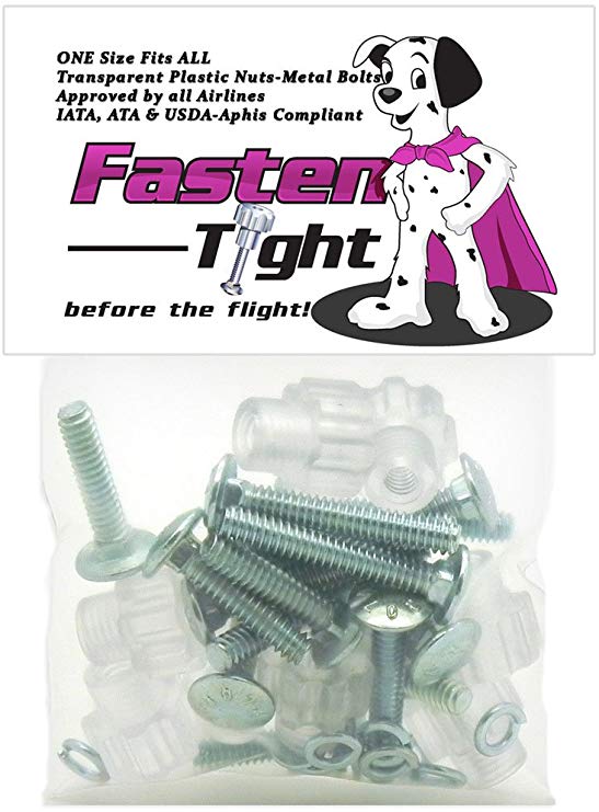Pet Carrier Fasteners - 8pk Clear