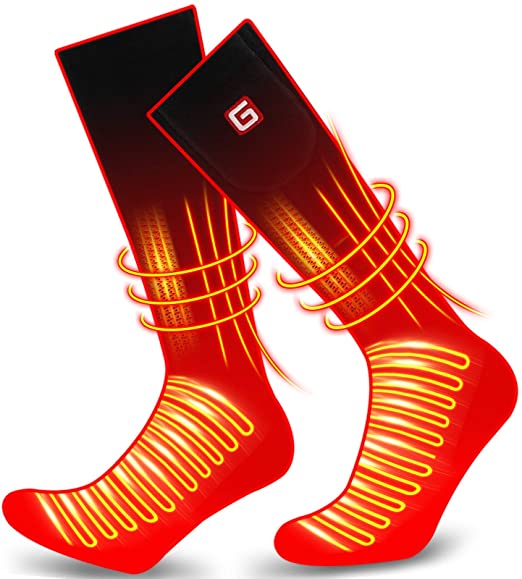 Heated Socks Kit,Rechargeable Battery Powered Socks Electric Foot Warmers