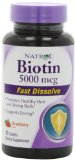 Natrol Biotin 5000 mcg Fast Dissolve Tablets Strawberry 90-Count