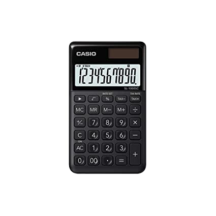 Casio SL-1000SC-BK Portable Calculator (Black)