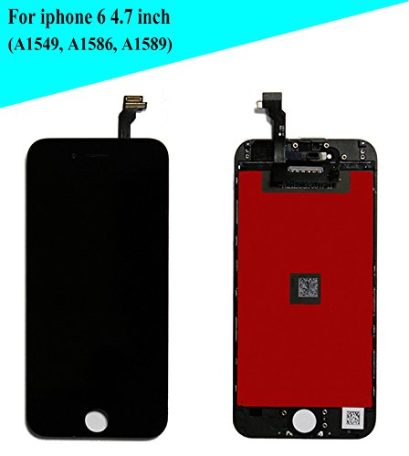 Global Repair iPhone 6(4.7 inch)Screen Replacement LCD Touch Screen Digitizer Frame Replacement Set-Black