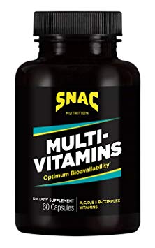 SNAC Multi-Vitamins Daily Supplement with Optimum Bio-Availability, 60 Capsules