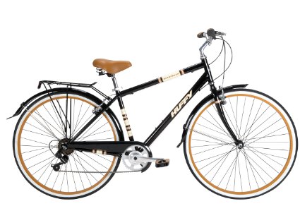 Huffy Bicycles 26765 Men's 700C Sportsman Modern Cruiser Bicycle, Gloss Black, 26-In.