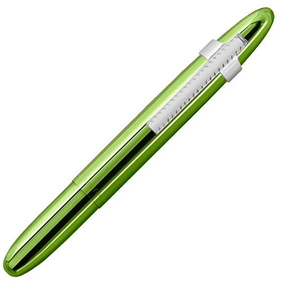 Fisher Space Pen, Bullet Space Pen with Clip, Lime Green, Gift Boxed (400LGCL)