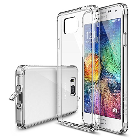 [Free Screen Protector] Galaxy Alpha Case - Ringke FUSION Case [Dust Cap&Drop Protection][CLEAR] Shock Absorption Bumper Premium Hard Case for Samsung Galaxy Alpha