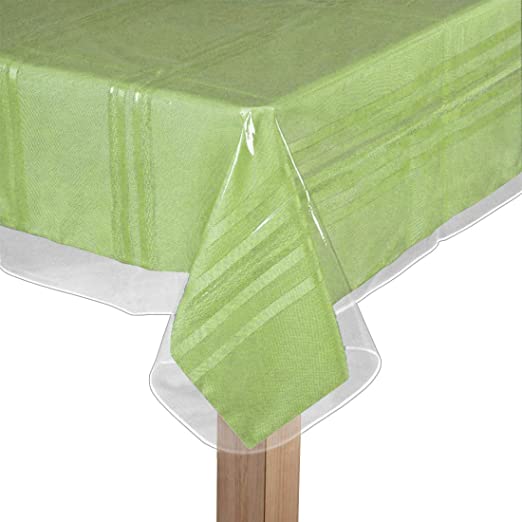BNYD Clear Plastic Tablecloth Protector, Table Cloth Vinyl (60" x 90")