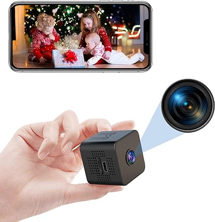 Persil 1080P Hidden Camera - Spy Camera - Nanny Cam - Best Mini Camera - WiFi Wireless Camera - Live Video Recorder with Night Vision - Surveillance Camera Full HD-1