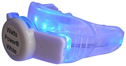 Watts Power Teeth Whitening Accelerator 5 LED Light with Tray - Hands Free Blue Light Plugs into the Soft Tray & Works with Any Brand At Home Teeth Whitening Refill Gels or Strip to Speed Results