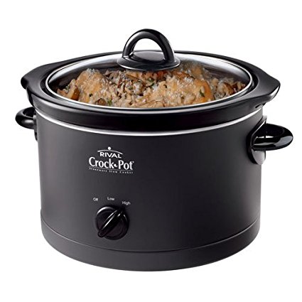 Crock-Pot SCR400-B 4-Quart Manual Slow Cooker, Black