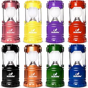 MalloMe Lanterns Battery Powered LED Camping Lantern Emergency Hurricane Lights Portable Camp Tent Lamp Light Operated at Home, Indoor, Power Outages