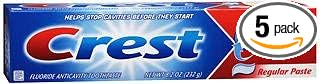 Crest Cavity Protection Toothpaste Regular - 8.2 oz, Pack of 5