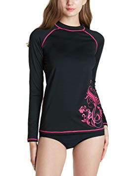 Tesla Women's UPF 50 Swim Shirt Rashguard Short/Long Sleeve FSR24/FSR23/FSR22/FSR25/FSR28