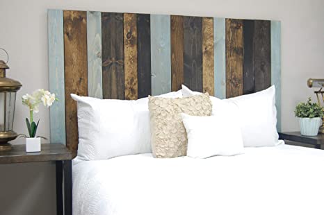All Terrain Mix Headboard King Size, Hanger Style, Handcrafted. Mounts on Wall. Easy Installation.