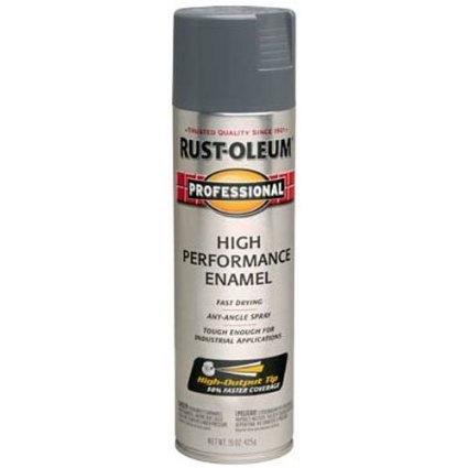 Rust-Oleum 7587838 Professional High Performance Enamel Spray Paint, Dark Machine Gray, 15-Ounce