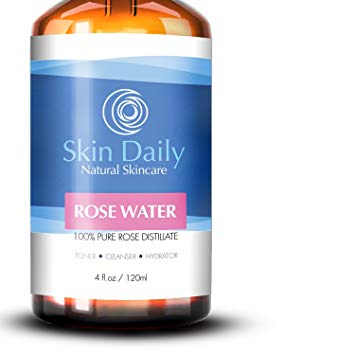 Skin Daily Rose Water Pure - Rosewater Toner Spray for Face (4 fl oz)