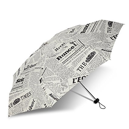 Mini Travel Umbrella, Windproof Small Ultra Light Compact Sun Rain & Weather Resistant Stick Umbrellas for Women & Kids, Foldable Portable Lightweight, Fits Purse, Tote, Pocket, Bag, Backpack