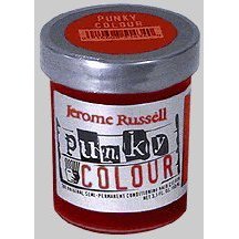 Jerome Russell Semi Permanent Punky Colour Hair Cream 3.5oz Vermillion Red # 1426