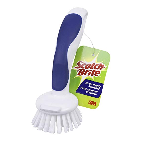 Scotch-Brite Little Handy Scrubber, Compact, Non Scratch Bristles, Scrub Brush