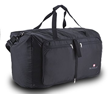 Suvelle Travel Duffel Bag 29" Foldable Ultra Lightweight Large Duffle Bag Packable For Luggage Gym Sports Water Resistant Nylon