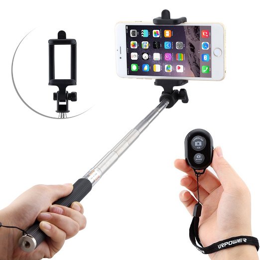 Selfie Stick URPOWER Extendable Selfie Stick with Bluetooth Remote Shutter for iPhone 6s plus 6s 6 plus 6 5s 5c 5 4s 4 Samsung Galaxy Note S4 S5 S3 S2