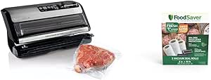 FoodSaver FM5200 2-in-1 Automatic Vacuum Sealer Machine with Express Bag Maker Bundle