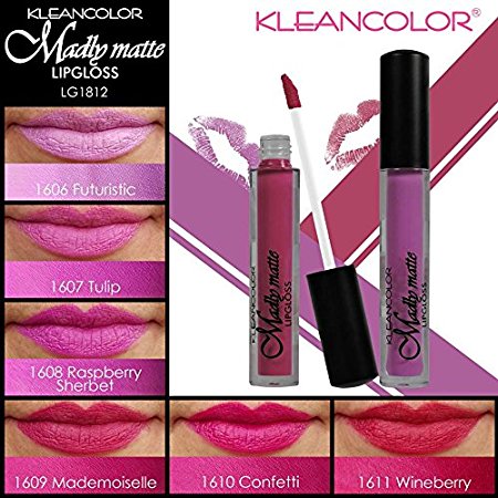 6pcs Kleancolor Madly Matte Lipgloss Lip Gloss Set Rich Long Lasting