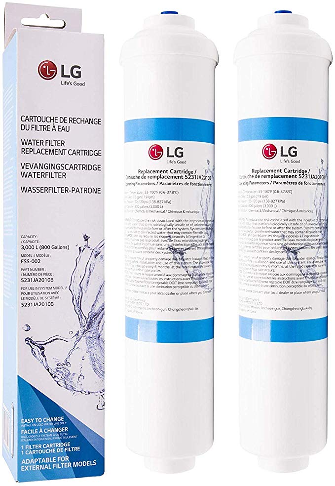 2x LG Original Water Filter - 5231JA2010B - 3890JC2990A