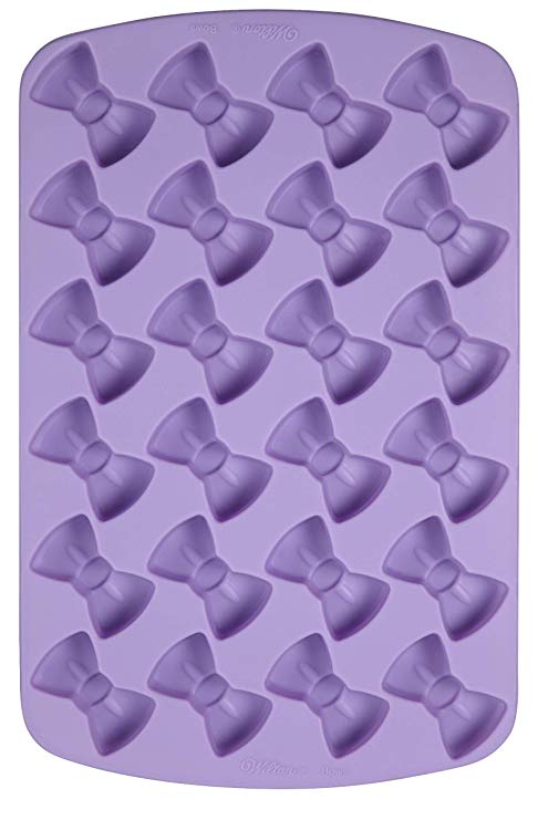 Wilton 2105-6922 Bow Silicone Treat Mold, 24 Cavities- Discontinued By Manfacturer