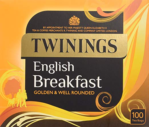 Twining English Breakfast 100 Tea Bags (Pack of 4, total 400 Tea Bags)