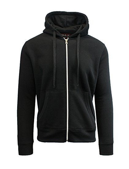 Galaxy By Harvic Mens Full Zip Fleece Hooded Sweatshirt