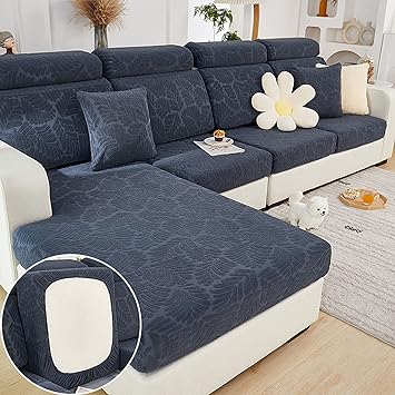 Universal Sofa Cover, 2024 New Wear-Resistant Interior Magic Couch Covers, Stretch L Shape Sectional Sofa Covers, Anti-Slip Chaise Lounge Slipcovers for Living Room Dogs Pets
