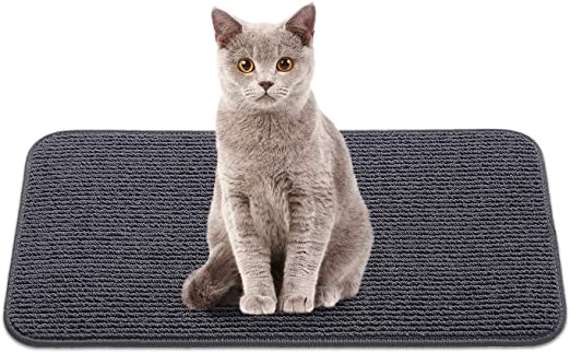 N / A Matdology Cat Scratching Pad, Premium Wire Loop Mat 23.6 x 12 inch, for Cat, Protect Carpets and Sofas - Gray