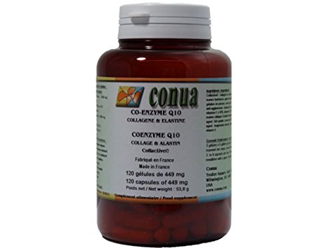 CoQ10 * Coenzyme Q10 Collagen * 120 capsules marine * Collagen * Powerful antioxidant to retard the effects of aging marine elastin hydrolyzed Vitamin A Vitamin E Collactive: fish gelatin