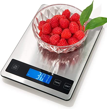 Food Scale, Homever Digital Kitchen Scale Weight Grams and oz for Weight Loss, Baking, Cooking, 1g/0.1oz Precise Graduation