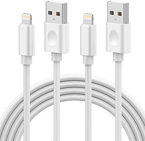 iPhone Charger, KerrKim 2Pack 6Feet Fast Charging Lightning Cable High Speed Connector Data Sync Transfer Lightning to USB A Charger Cable Compatible with iPhone Xs Max/X/8/7/Plus/6S/6/SE/5S/iPad,iPod