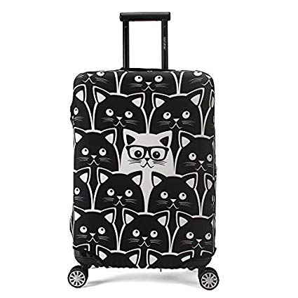 Madifennina Spandex Travel Luggage Protector Suitcase Cover Fit 26-28 Inch Luggage (L)