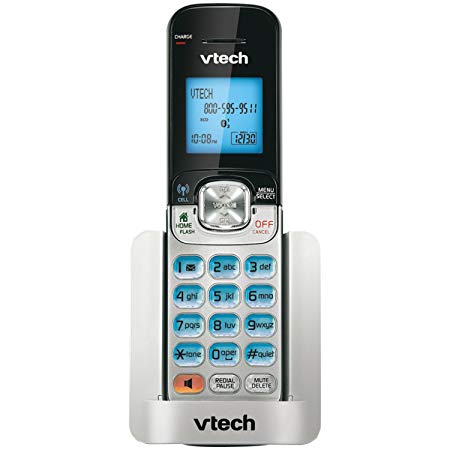VTech DS6501 Accessory Cordless Handset, Silver/Black | Requires a VTech DS6511 or Other Models to Operate