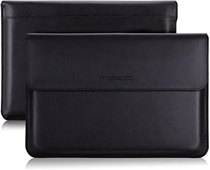 MoKo 10-11 Inch PU Leather Tablet Sleeve Bag Carrying Case Fits iPad Pro 11, iPad 8th 7th Generation 10.2, iPad Air 4 10.9, iPad Air 3 10.5, iPad 9.7, Galaxy Tab A 10.1, Tab S6, Tab S6 Lite, Tab S7