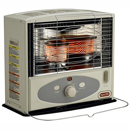 Dyna-Glo RMC-55R7 Indoor Kerosene Radiant Heater, 10000 BTU, Ivory