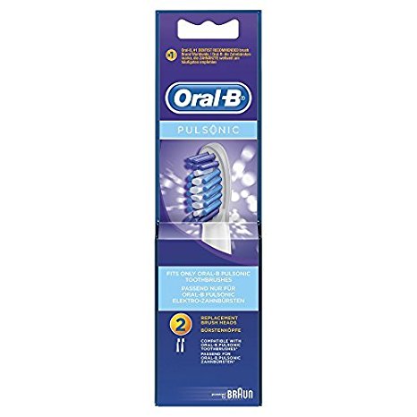 Braun Oral-B SR32-2 Pulsonic Replacement Rechargeable Toothbrush Heads by Oral-B