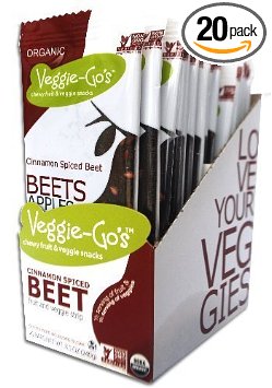 Veggie-Go's The Original Fruit and Veggie Strip, Cinnamon Spiced Beet, 0.42 Ounce (Pack of 20)