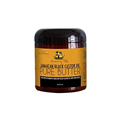 Sunny Isle Jamaican Black Castor Oil Pure Butter, Brown, 4 Fluid Ounce