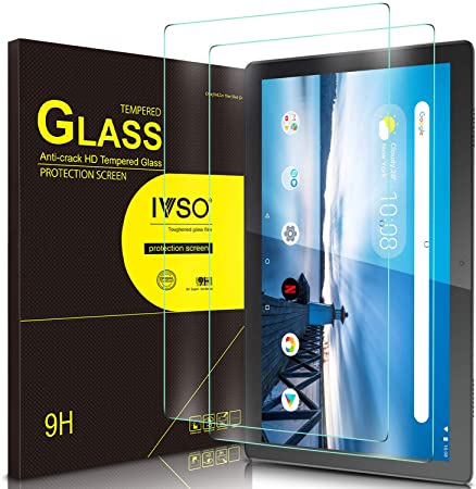 IVSO Screen Protector for Lenovo TAB M10, Clear Tempered-Glass Flim Screen Protector for Lenovo Tab M10 HD(TB-X505L,TB-X505F)/ M10 (TB-X605L,TB-X605F) 10.1 inch, 2 Pack